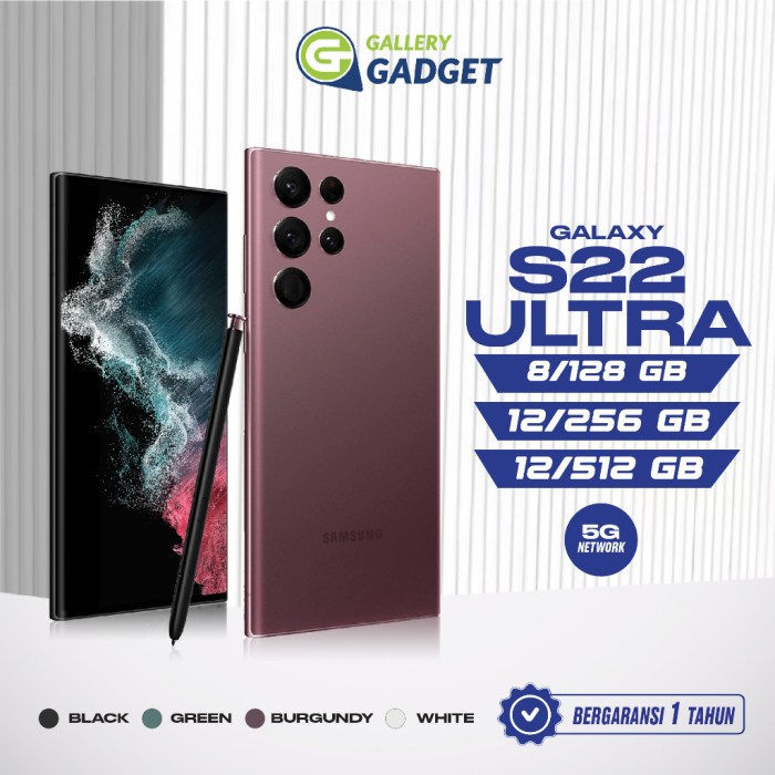 Jual SAMSUNG GALAXY S22 ULTRA 5G RAM 12GB/256GB SECOND ORIGINAL FULLSET ... Samsung Galaxy S22 Ultra high performance for sale